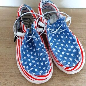 Red, White and Blue Hey Dudes